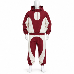 Survêtements coupe-vent en nylon de haute qualité, design personnalisé, couleur unie, survêtement de sport pour hommes, survêtements coupe-vent OEM - Product Image 1
