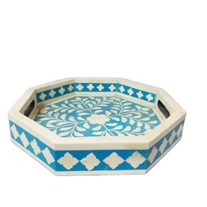 Bandejas de servicio con incrustaciones de hueso de tamaño personalizado para artesanías de madera de alta calidad para uso doméstico y en restaurante, utensilios de cocina al por mayor - Product Image 1
