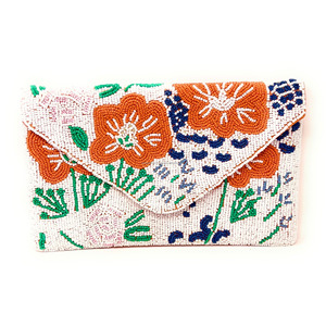 Custom Durable Foldable Floral Beaded Handmade Clutch Purse <b>Sequin</b> Evening Bag Embroidered Casual <b>Handbags</b> - Product Image 4