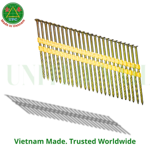 3 Inch Plastic Strip for Woodworking Framing <b>Nails</b> Rust Resistant Screw Shank Design From Vietnam | Clavos en tira plástica - Product Image 1