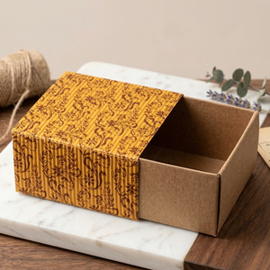 Caja de Embalaje de Papel Kraft Personalizada al por Mayor con Logotipo | Caja de Regalo de Cartón Barata con Cajón Deslizable |   Caja de Embalaje de Papel Ecológica - Product Image 1