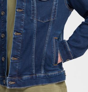 Chaqueta vaquera de hombre de alta calidad con botones frontales, estilo camionero, con solapas, chaquetas y abrigos vaqueros para hombre - Product Image 3