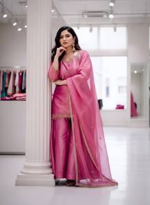 Ensemble Lehenga Choli en Faux Georgette pour Femme, Tenue Traditionnelle Longue pour Fête Ethnique, Style Indien et Pakistanais, Vêtement Décontracté, Coupe Classique, Taille Unique - Product Image 3