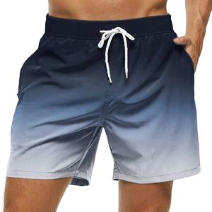 Shorts de sport pour hommes en tissu peigné léger et respirant pour l'été, séchage rapide, taille élastique, poches, logo personnalisé OEM - Product Image 5