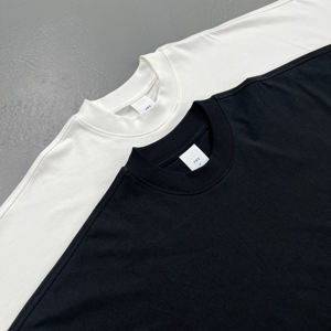 เสื้อยืดคอกลมคุณภาพสูง 275gsm ทรงโอเวอร์ไซส์ หนัก 100% ผ้าฝ้าย เสื้อยืดลำลองทรงบ็อกซี่ แขนสั้น ไม่มีลาย สำหรับผู้ชาย - Product Image 5