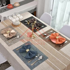 Rond de serviette doré unique pour décoration de table de fête de mariage meilleur vendeur Rond de serviette décoratif en feuille de fleur dorée - Product Image 6