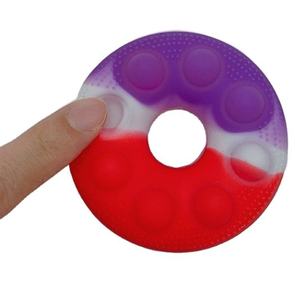 Children Anxiety Relief Handheld Sensory Fidget Bubble Pop Toy Rainbow Stress Relief Squeeze Ball Focus Training Toy - Product Image 4