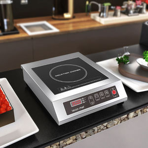 Cuisinière à induction commerciale KEIFU 3500W haute puissance en acier inoxydable, contrôle précis de la température, minuterie, plaque chauffante 275x275mm, 2 - Product Image 2