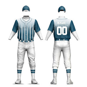 Uniforme de Béisbol Personalizado con Sublimación, Diseño de Patrón, Transpirable, Tallas Grandes, para Clubes, Venta al Por Mayor OEM - Product Image 1