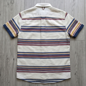 Chemises de plage rayées OEM 100 % coton, décontractées, à manches courtes, pour l'été - Product Image 3