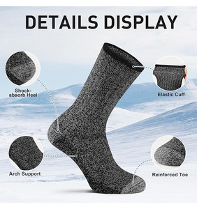 Chaussettes habillées d'hiver pour hommes de qualité supérieure, ultra chaudes, écologiques, douces, respirantes, à séchage rapide, anti-odeur, durables, à motif de dessin animé - Product Image 4