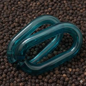 Cadena de Eslabones Hecha a Mano Personalizada de Resina Transparente Gruesa y Delgada, Ecológica, de Alta Calidad, al por Mayor - Product Image 2