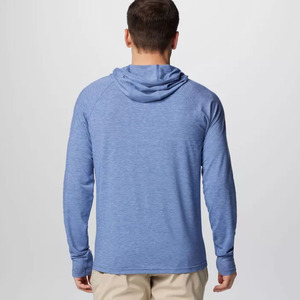 <b>Men's</b> <b>Blue</b> Turtleneck Pullover Long Sleeve Raglan Sleeve Quick Dry Knitted Slim Fit Casual Autumn Wear - Product Image 2