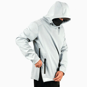 Veste de pêche d'hiver chaude personnalisée pour homme, col mandarin, couleur unie, service OEM, imperméable, vente en gros - Product Image 3