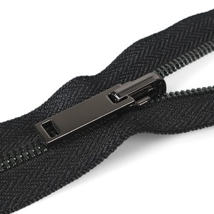 Fermeture éclair en résine plastique écologique de 80 cm n° 5 avec tête rotative, à glissière libre, couleur bronze brillant, à dents en Y, pour bagages - Product Image 4