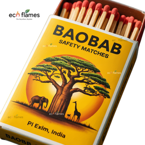 Custom Made Damp Proof Wooden Safety Matches Black Red and Colorful Match Boxes Stick for Kitchen Trading Company From India - Product Image 2