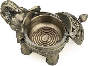 เตาเผาเครื่องหอมบาคูร์แบบพรีเมียมสำหรับตกแต่งบ้านสไตล์อิสลาม ใช้กับเศษไม้กฤษณาและสำหรับการใช้งานเชิงวัฒนธรรม - Product Image 3