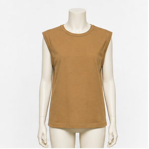 Camiseta de algodón de manga corta y cuello redondo para mujer, para uso diario - Product Image 3