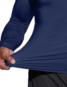 Wholesale <b>Compression</b> <b>Shirt</b> Rash Guard Elastic Tight Fit Workout <b>Shirt</b> for <b>Men</b> Women Gym Apparel - Product Image 6