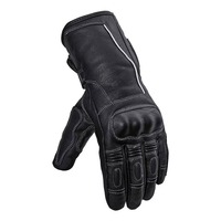 Gants de moto en cuir sur mesure de haute qualité, imperméables, avec support de poignet, protection des mains, manchette longue, doigts entiers, pour le ski et la course
