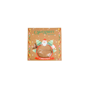Caja de Regalo Navideña Personalizada de Cartón Kraft con Ventana y Cinta, Embalaje Reciclable para Fiestas, Fabricante OEM ODM - Product Image 3