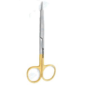 Ciseaux dentaires Goldman Fox Ciseaux médicaux stérilisés droits Tc de 13 cm avec lames tranchantes et droites Ciseaux pour tissus mous - Product Image 1