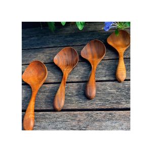 Ensemble de cuillères en bois sculpté représentant des animaux et des plantes, fabriqué au Vietnam, exportation en gros mondiale, cuillère en bois de cœur. - Product Image 1