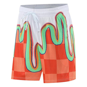 Service OEM, vente en gros, shorts décontractés pour hommes à motif floral à carreaux, marque privée, respirant, séchage rapide, 100% polyester - Product Image 4