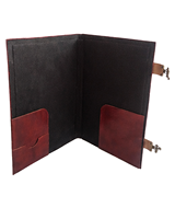 Carpeta de Presentación Multifuncional Decorativa de Cuero con Cierre, Personalizable, Portafolio Ejecutivo A4 para Oficina