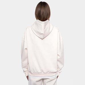 Women's Oversized Hooded Fleece Zip-<b>Up</b> Sweatshirt Eco-Friendly Quick Dry Casual Solid Color Regular Sleeve 100% Cotton Winter - Product Image 1