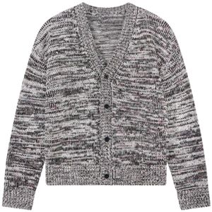 Suéter cárdigan de punto para hombre, de hilo mixto, con botones, cuello en V, suave, cálido, informal, de moda para invierno, estilo urbano. - Product Image 1