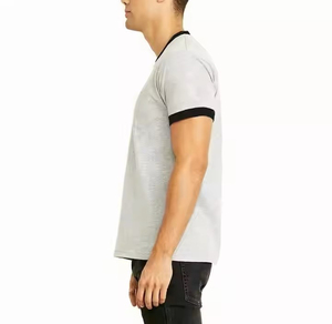 T <b>Shirt</b> for Men <b>100</b>% Cotton <b>Polyester</b> Heavy Weight Ringer T-<b>shirt</b> ringer Sleeve Round Neck Casualwear - Product Image 4