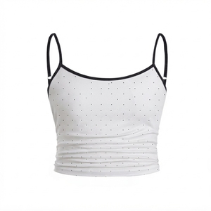 Tops de Punto sin Mangas de Verano para Mujer, de Alta Calidad, con Logotipo Personalizado, al por Mayor, Fabricante - Product Image 2
