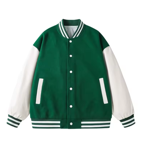 High Quality High Street Eco-Friendly Breathable Wool Custom <b>Men's</b> College Baseball <b>Bomber</b> <b>Varsity</b> <b>Jacket</b> Manufacturer - Product Image 3