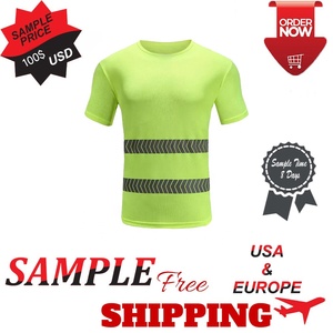 High Visibility Reflective Safety T Shirt Unisex Hi Vis Workwear Short Sleeve Warning Top Custom Logo 2026 - Product Image 4