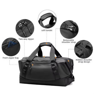 Black Tactical <b>Travel</b> Duffel Bag Heavy Duty Outdoor Weekender Multi Compartment <b>Holdall</b> Light Weight Expandable Nylon Zipper - Product Image 5