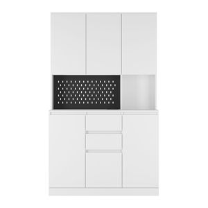 74\" Modern Freestanding <b>Pantry</b> Cabinet with Charging Station Buffet Cupboard Sideboard Drawer <b>Kitchen</b> Cabinets - Product Image 4