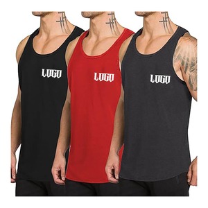 High Quality Men Sleeveless <b>Tank</b> <b>Top</b> Solid <b>Black</b> O-Neck Knitted Casual Wear Customized men Fitness <b>tank</b> <b>top</b> for sale - Product Image 3