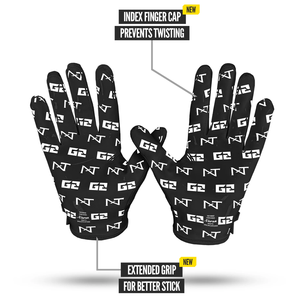 Gants de football américain 7v7 en gel de silicone de haute qualité, personnalisables avec logo, pour receveurs, durables, antidérapants, pour jeunes et adultes, avec logo en caoutchouc. - Product Image 1