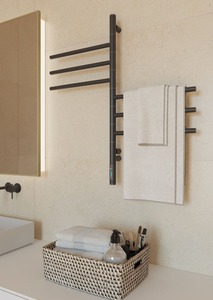 Gold Metal Single <b>Towel</b> Rack Ties Minimalist Design Hanging <b>Stand</b> for Bathroom Living Room Durable Polished Finish Eco-Friendly - Product Image 4
