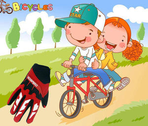 Gants de VTT haute performance pour jeunes, gants de cyclisme de course à doigts complets pour enfants, vente directe du fabricant - Product Image 5