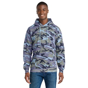 Sudadera con Capucha Unisex Personalizada de Forro Polar de 380g, Cortavientos de Invierno, con Aplique de Logotipo Frontal, Bordado con Pedrería, Sudadera con Capucha de Camuflaje - Product Image 1