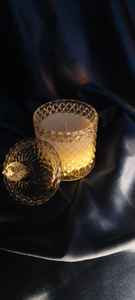Pot à bonbons en cristal de diamant, bougie parfumée en cire de soja, artisanale, aromathérapie, design élégant, cadeau Diwali disponible, prix fabricant - Product Image 5