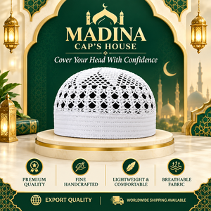 Fabricant et exportateur de bonnets de prière musulmans du Bangladesh |   Vente en gros de bonnets islamiques 100% faits à la main et de qualité export - Product Image 5