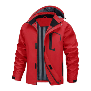 Waterproof Windproof <b>Rain</b> <b>Jacket</b> For <b>Men</b> <b>Lightweight</b> Breathable Outdoor Coat for Camping Travel Running Trekking with Adjustable - Product Image 1