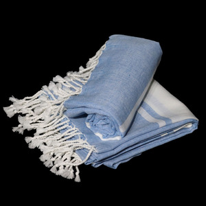 ผู้จัดจำหน่ายจากอินเดีย ผ้าขนหนูชายหาดลายทาง 100% ผ้าฝ้ายคุณภาพเยี่ยม ซึมซับน้ำได้ดี ราคาขายส่ง รับผลิตแบบ OEM - Product Image 3