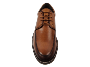 Zapatos Oxford de Cuero Genuino Marrón para Hombre, Punta Redonda, con Cordones, Suela de Goma Transpirable, para Todas las Temporadas - Product Image 3
