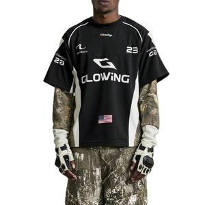 Camiseta Deportiva de Rendimiento para Hombre, Diseño con Paneles de Camuflaje, Transpirable, de Poliéster, Estilo Jersey de Fútbol Americano - Product Image 3