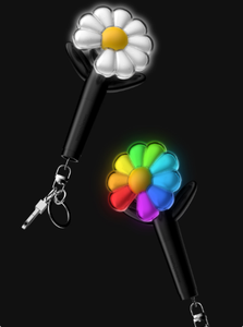 Porte-clés lumineux officiel G-DRAGON (noir) Produit officiel authentique - Product Image 4