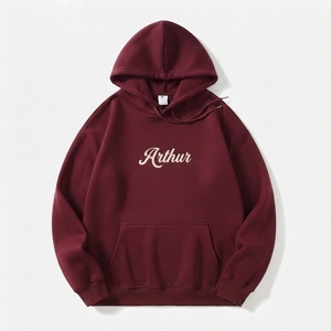 Premium Men's Oversized Fleece Hoodie Pullover Custom Logo Streetwear Sweatshirt Eco-Friendly Heavyweight 400g Cotton <b>Blend</b> - Product Image 3